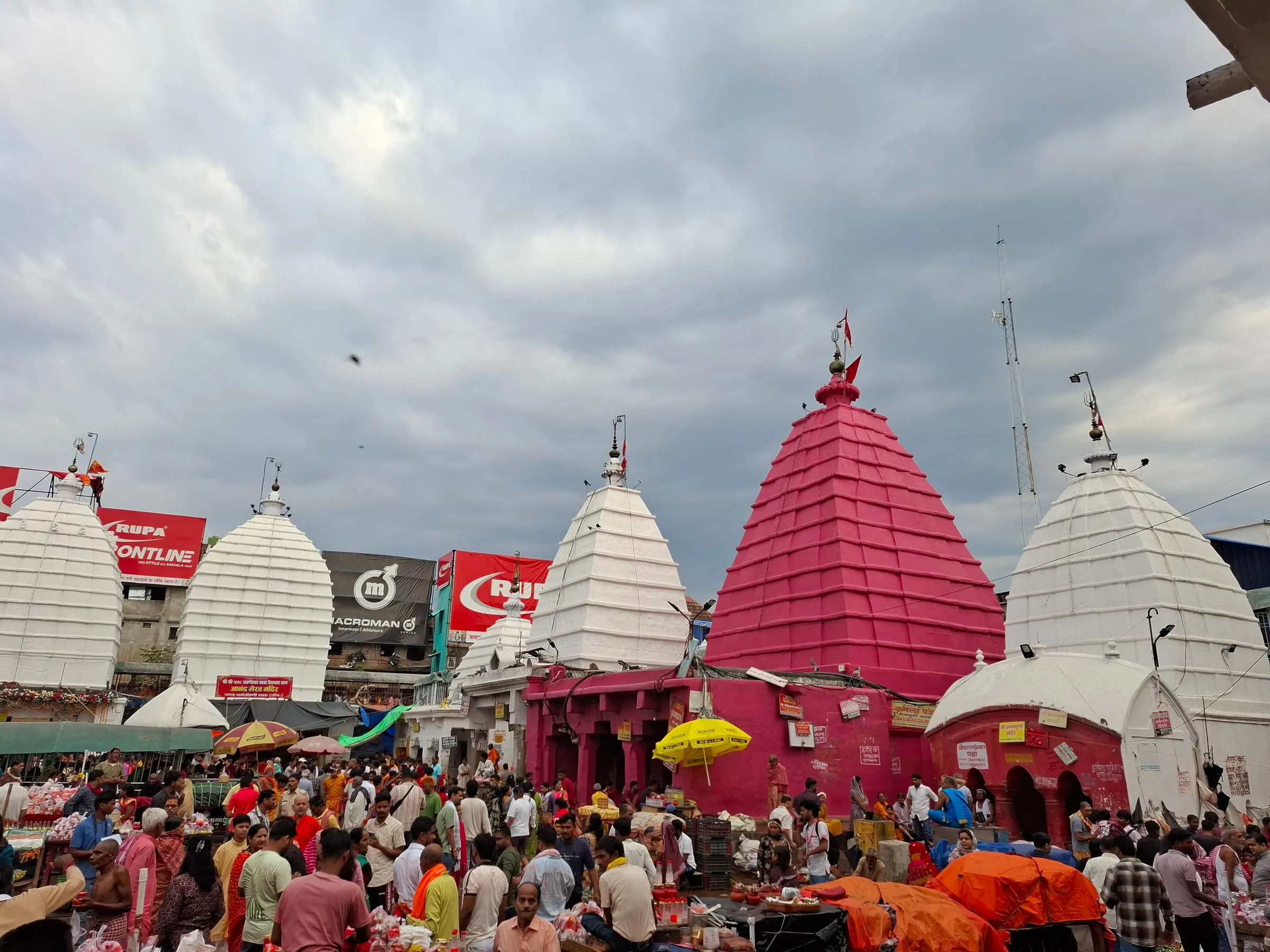 Spires of the smaller temples in the Baidyanath temple complex