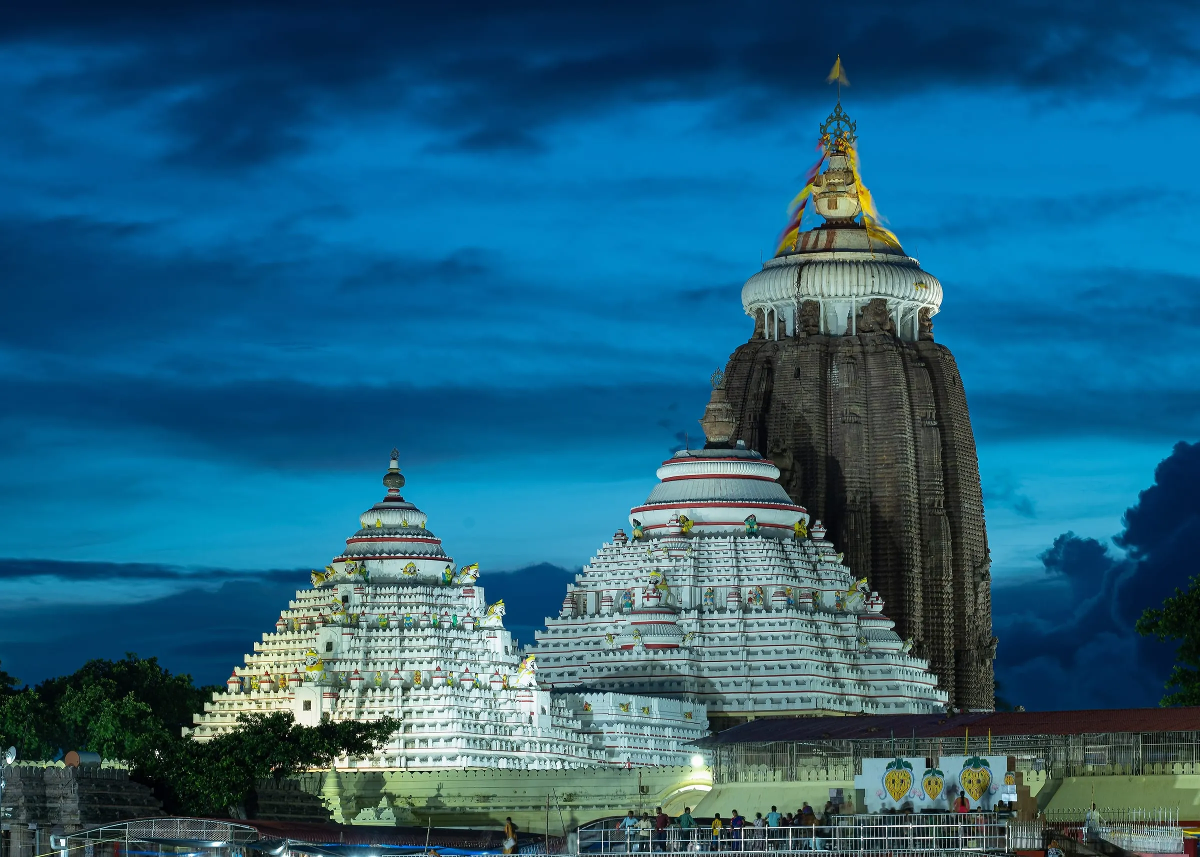 Jagannath Temple in Puri at night